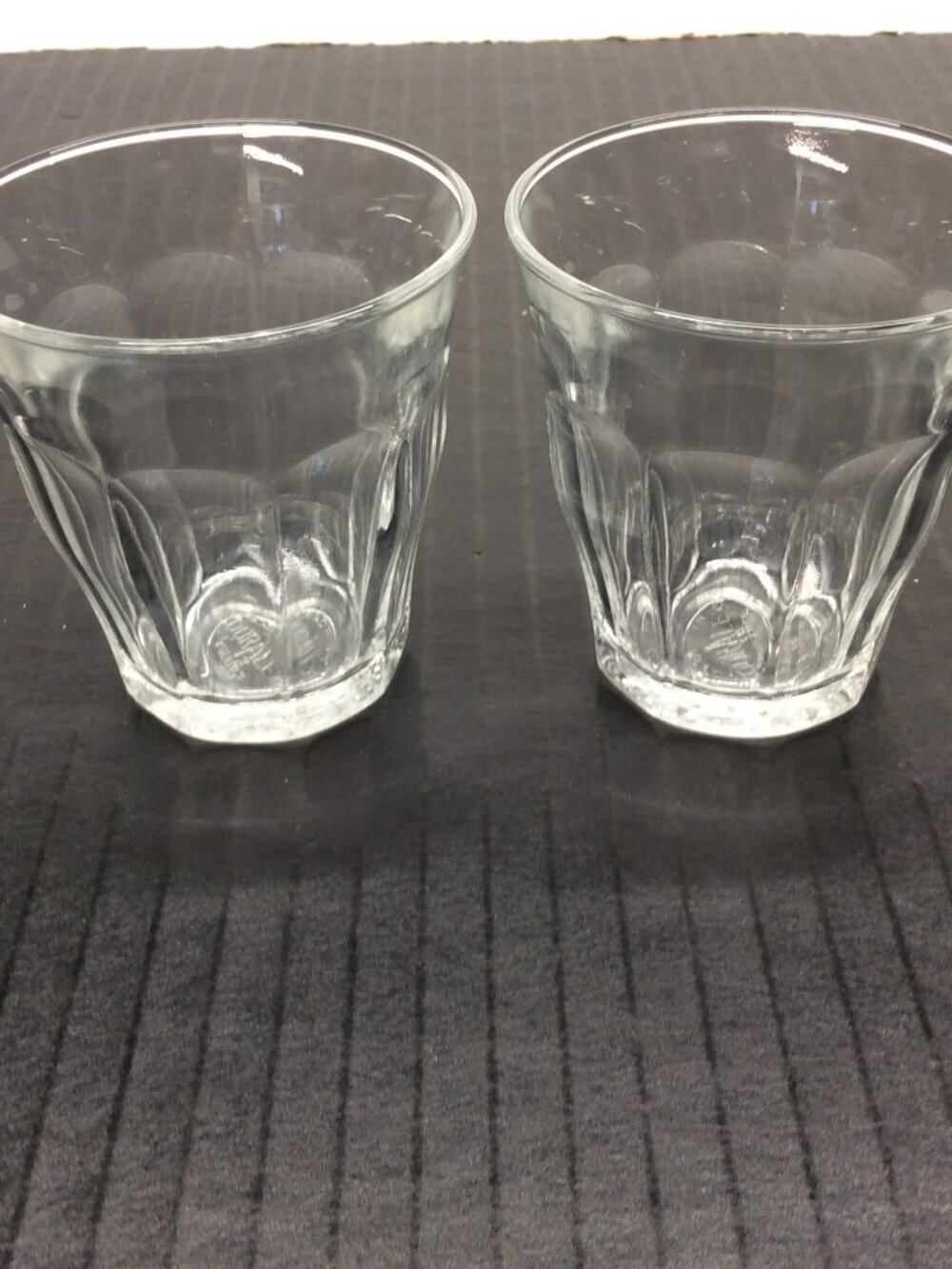 Duralex Picardie Glass Tumbler 3oz Clear Tempered France 2.75" Set Of 2